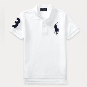 Ralph Lauren Boys Big Pony Cotton Mesh Polo Shirt